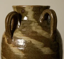Pierce & Ward OVERSIZED EARTHENWARE FOLK ART SWIRL VASE I | Ceramics | Vessels