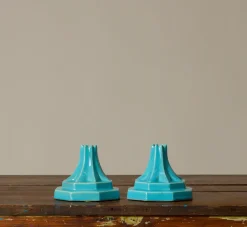Pierce & Ward PAIR OF ART DECO CERAMIC CANDLE HOLDERS | Ceramics | Candlesticks & Candles
