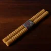 Pierce & Ward PAIR OF BEESWAX TAPER SWIRL CANDLES NATURAL | Candlesticks & Candles