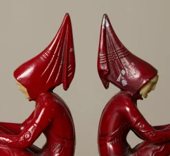 Pierce & Ward PAIR OF 1930S ART DECO PIXIE BOOKENDS ATTR TO J.B. HIRSCH II | Books & Bookends
