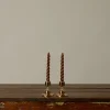 Pierce & Ward PAIR OF 1970S DANISH GOLD VERMEI CANDLESTICK HOLDERS | Candlesticks & Candles