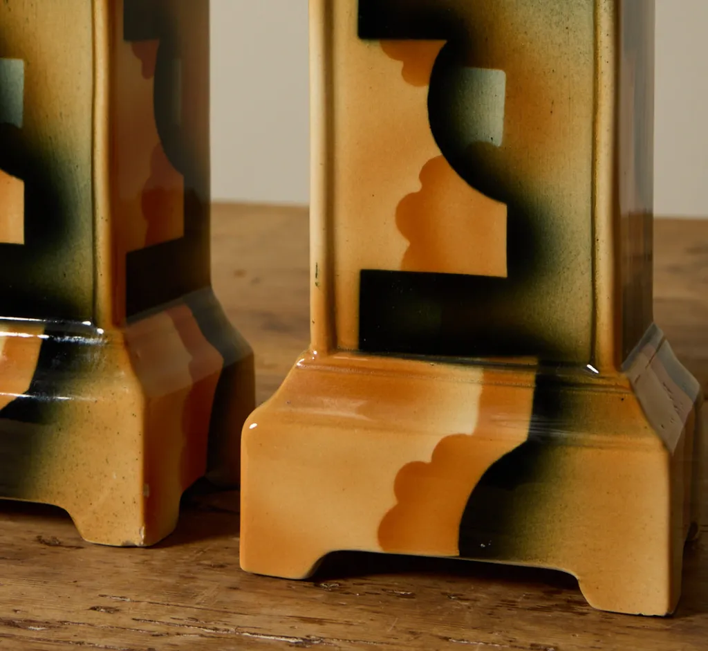 Pierce & Ward PAIR OF 1930S GERMAN AVANT GARDE VASES | Ceramics | Vessels