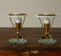 Pierce & Ward PAIR OF 1960S PETITE ITALIAN BOUDOIR LAMPS | Lighting