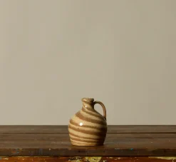 Pierce & Ward PETITE EARTHENWARE FOLK ART SWIRL JUG | Ceramics | Vessels