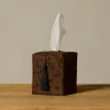 Pierce & Ward BLACK VINE TISSUE BOX COVER | Pierce & Ward Collection