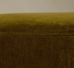 Pierce & Ward CIRCLE OTTOMAN IN OLIVE CHENILLE | Furniture | Pierce & Ward Collection
