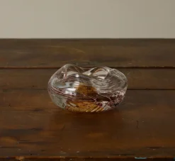Pierce & Ward HAND BLOWN GLASS ASH TRAY IN GOLD | Vessels | Pierce & Ward Collection