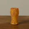 Pierce & Ward HAND BLOWN SWIRL GLASSES IN TANGERINE AND DANDELION | Kitchen | Pierce & Ward Collection