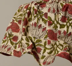 Pierce & Ward LAMPSHADE PENDANT IN BURGUNDY VERT FLORAL | Lighting | Pierce & Ward Collection