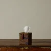 Pierce & Ward OLIVE FLORAL LINEN TISSUE BOX COVER | Pierce & Ward Collection | Gifts