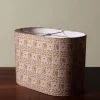 Pierce & Ward OVAL LAMPSHADE IN ENGLISH SCRAPBOOK COTTON | Lighting