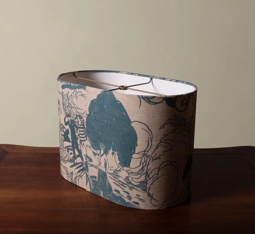 Pierce & Ward OVAL LAMPSHADE IN PARASOL | Lighting