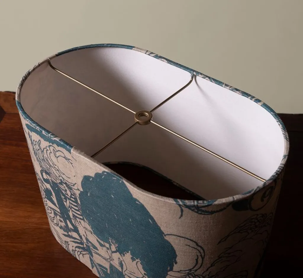 Pierce & Ward OVAL LAMPSHADE IN PARASOL | Lighting