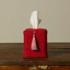 Pierce & Ward SCARLETT TISSUE BOX COVER IN RAW SILK | Pierce & Ward Collection