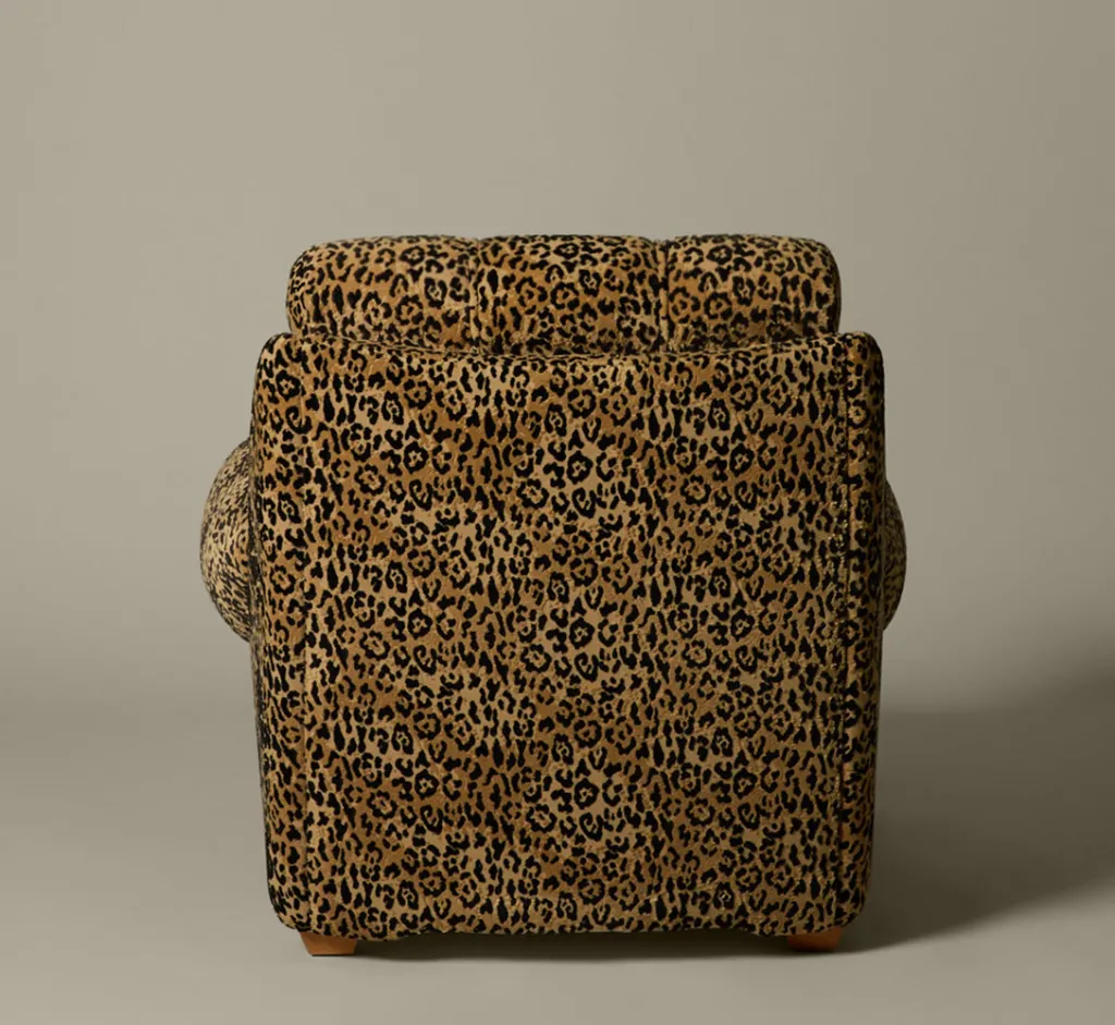 Pierce & Ward VITTI CHAIR IN LEOPARD CHENILLE | Furniture | Pierce & Ward Collection