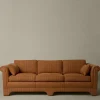 Pierce & Ward POST MODERN SOFA IN LINEN STRIPE | Furniture