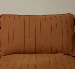Pierce & Ward POST MODERN SOFA IN LINEN STRIPE | Furniture