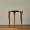 Pierce & Ward POST MODERN SWEDISH CHROME AND WOOD LAMP | Lighting