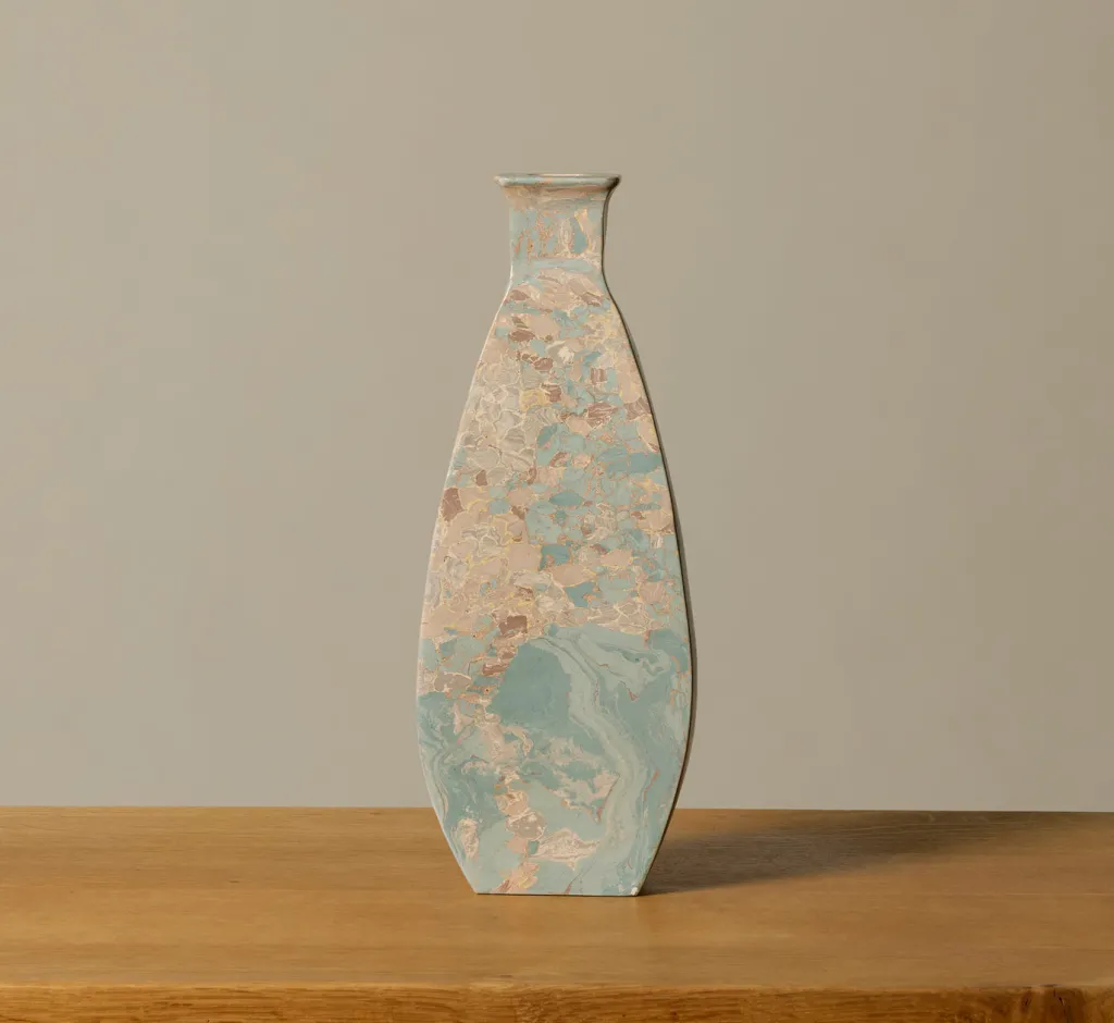 Pierce & Ward POTTERY ROMA PIGMENTED CLAY VESSEL IN ANTIQUE JADE | Ceramics | Vessels