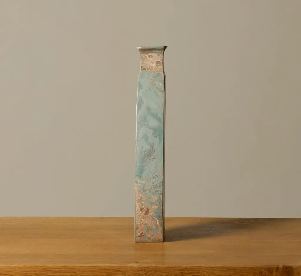 Pierce & Ward POTTERY ROMA PIGMENTED CLAY VESSEL IN ANTIQUE JADE | Ceramics | Vessels