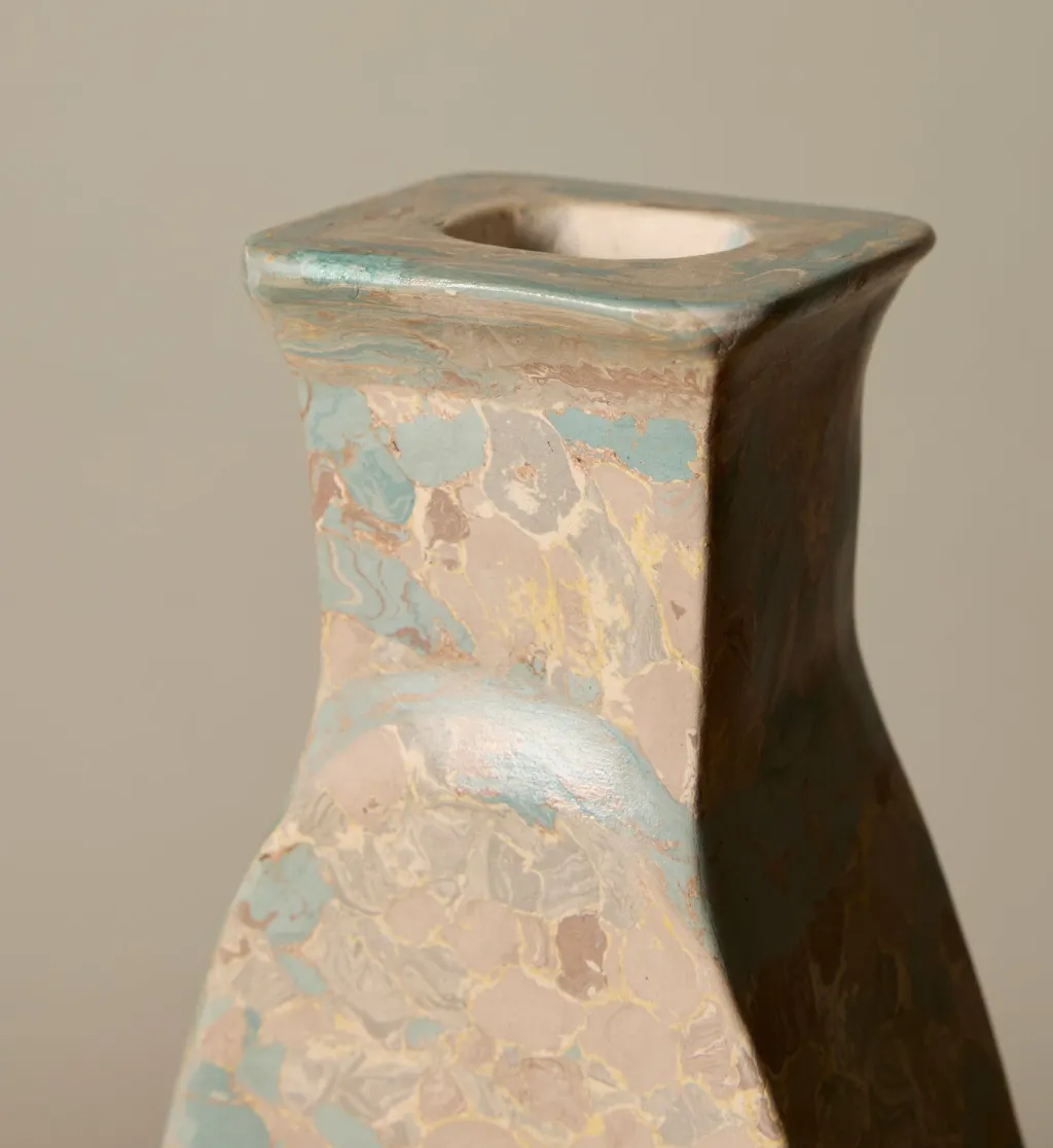 Pierce & Ward POTTERY ROMA PIGMENTED CLAY VESSEL IN ANTIQUE JADE | Ceramics | Vessels