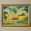 Pierce & Ward 1960S FRENCH EXPRESSIONIST NUDE WITH SWANS | Art