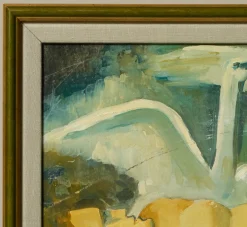 Pierce & Ward 1960S FRENCH EXPRESSIONIST NUDE WITH SWANS | Art