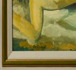 Pierce & Ward 1960S FRENCH EXPRESSIONIST NUDE WITH SWANS | Art