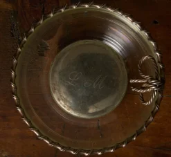 Pierce & Ward 1940S FRENCH GLASS BOWL WITH SILVER ROPE EDGING | Vessels | Gifts