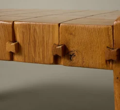 Pierce & Ward 1960S FRENCH OAK BLOCK COFFEE TABLE | Furniture