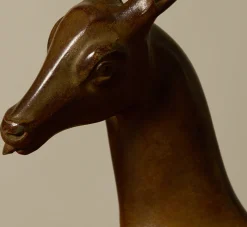 Pierce & Ward 1940S FRENCH PATINATED BRONZE ANTELOPE | Objets D'Art