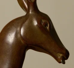 Pierce & Ward 1940S FRENCH PATINATED BRONZE ANTELOPE | Objets D'Art