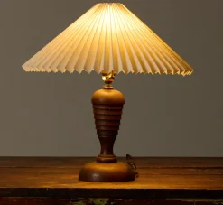 Pierce & Ward 1950S FRENCH TURNED WOOD LAMP IN THE STYLE OF CHARLES DUDOUYT | Lighting