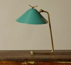 Pierce & Ward 1960S ITALIAN AQUA GREEN DESK LAMP | Lighting