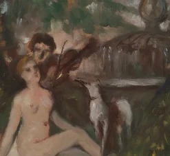 Pierce & Ward 1930s ITALIAN LANDSCAPE WITH FIGURES | Art