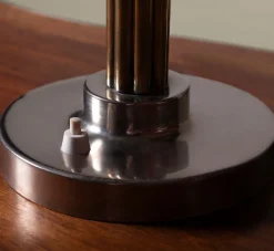 Pierce & Ward 1950s ITALIAN PATINATED NICKLE DESK LAMP | Lighting