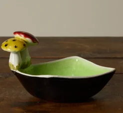 Pierce & Ward 1930S ITALIAN POLYCHROME CERAMIC MUSHROOM BOWL | Ceramics | Vessels