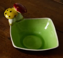 Pierce & Ward 1930S ITALIAN POLYCHROME CERAMIC MUSHROOM BOWL | Ceramics | Vessels