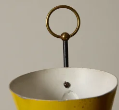 Pierce & Ward 1950S ITALIAN YELLOW CONICAL TRIPOD LAMP | Lighting