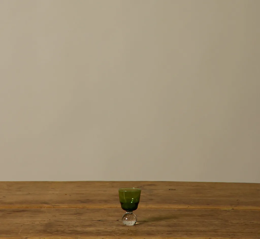 Pierce & Ward 1960S KARL ERICKSON CONTROLLED BUBBLE GREEN GLASSWARE | Kitchen