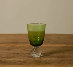 Pierce & Ward 1960S KARL ERICKSON CONTROLLED BUBBLE GREEN GLASSWARE | Kitchen