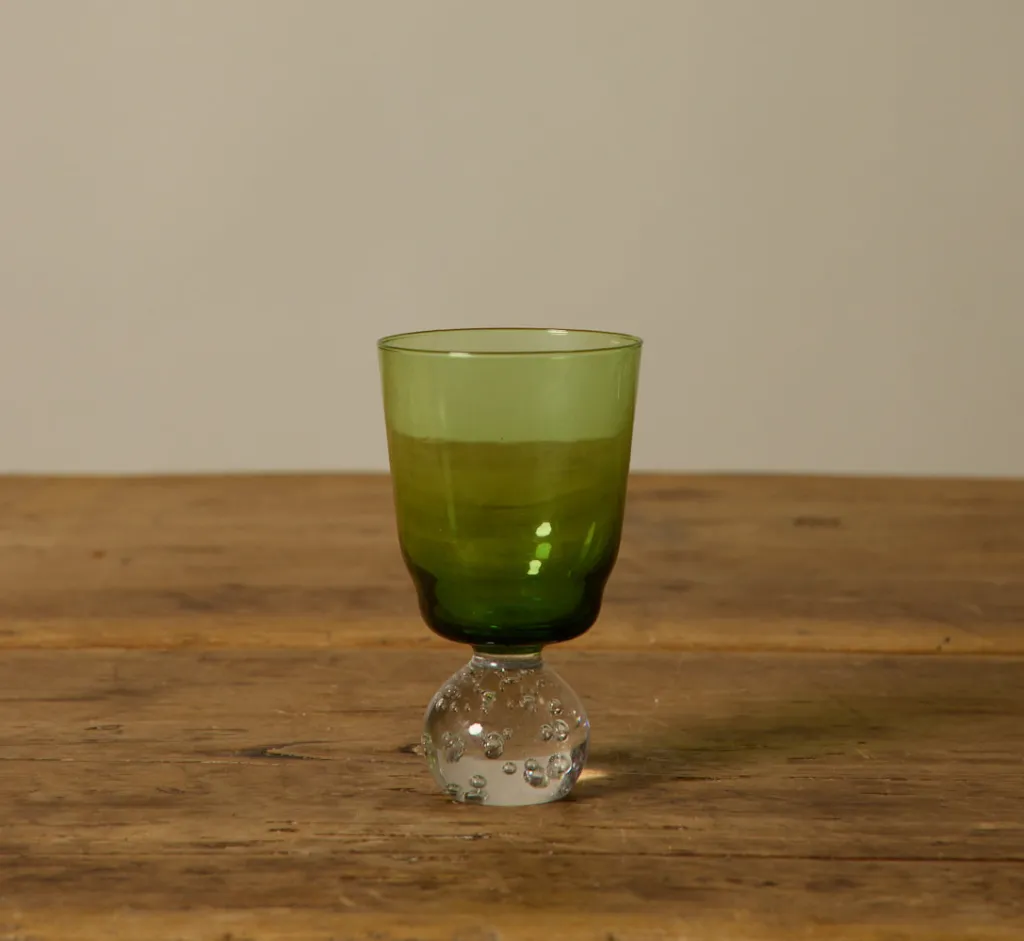 Pierce & Ward 1960S KARL ERICKSON CONTROLLED BUBBLE GREEN GLASSWARE | Kitchen