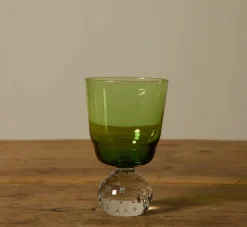 Pierce & Ward 1960S KARL ERICKSON CONTROLLED BUBBLE GREEN GLASSWARE | Kitchen