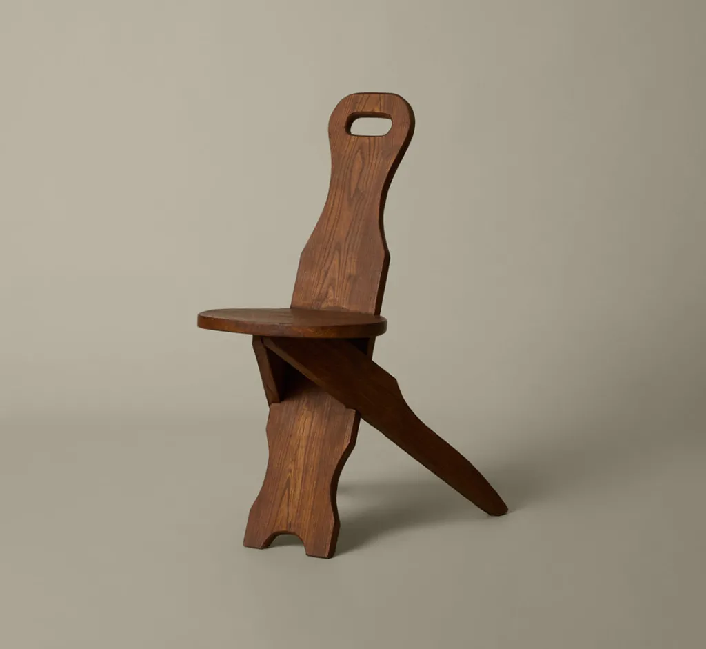 Pierce & Ward 1960S MID CENTURY OAK BRUTALIST CHAIR | Furniture
