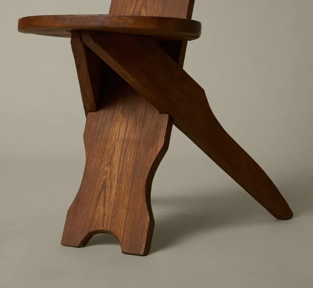 Pierce & Ward 1960S MID CENTURY OAK BRUTALIST CHAIR | Furniture