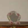Pierce & Ward 1960S MURANO GLASS MIRROR WITH PINK FLOWERS I | Mirrors | Gifts