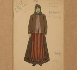 Pierce & Ward 1950S THEATER COSTUME DESIGN STUDY III | Art