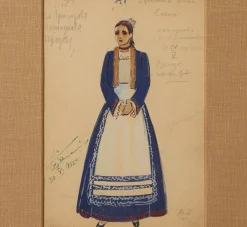 Pierce & Ward 1950S THEATER COSTUME DESIGN STUDY IV | Art