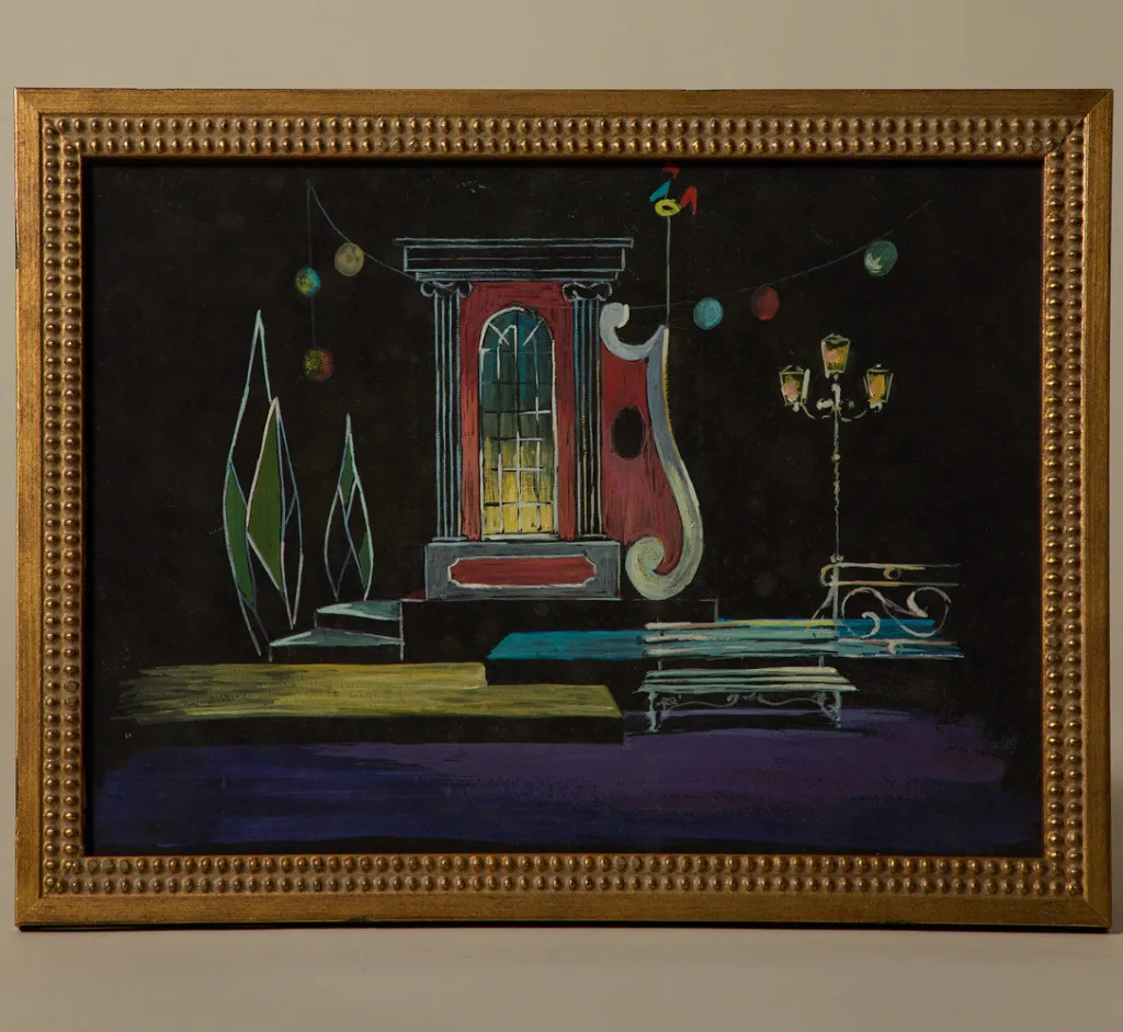 Pierce & Ward 1950S THEATER STAGE INTERIOR VII | Art