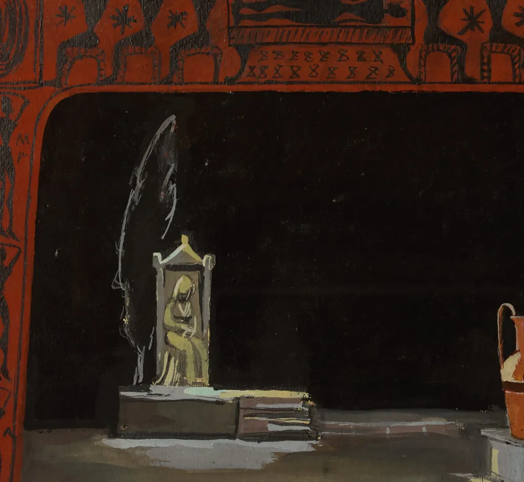 Pierce & Ward 1950S THEATER STAGE INTERIOR IV | Art